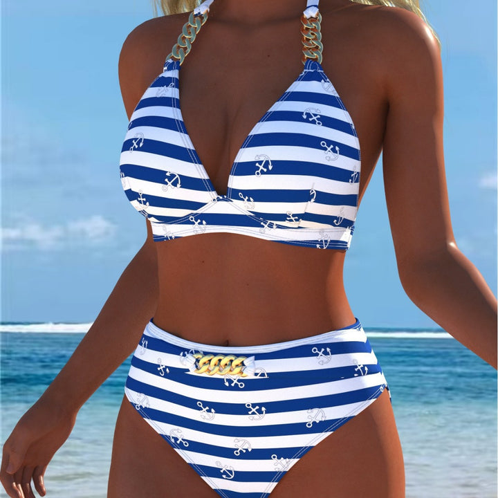 Damen Bikini med lyxigt marmor mönster och eleganta detaljer Mirla-Eva Jonsson