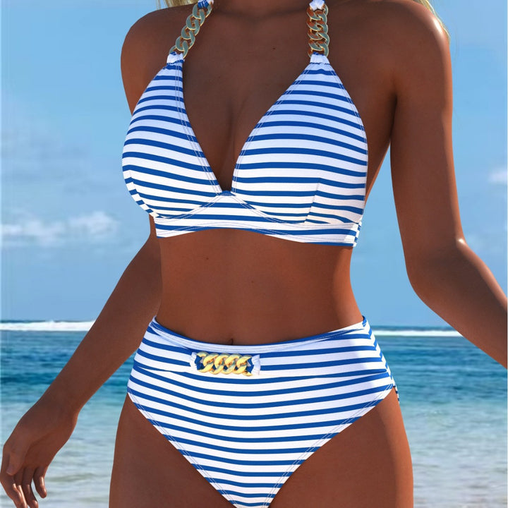 Damen Bikini med lyxigt marmor mönster och eleganta detaljer Mirla-Eva Jonsson
