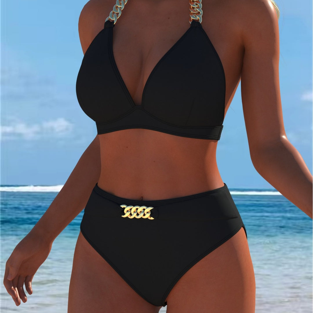 Damen Bikini med lyxigt marmor mönster och eleganta detaljer Mirla-Eva Jonsson