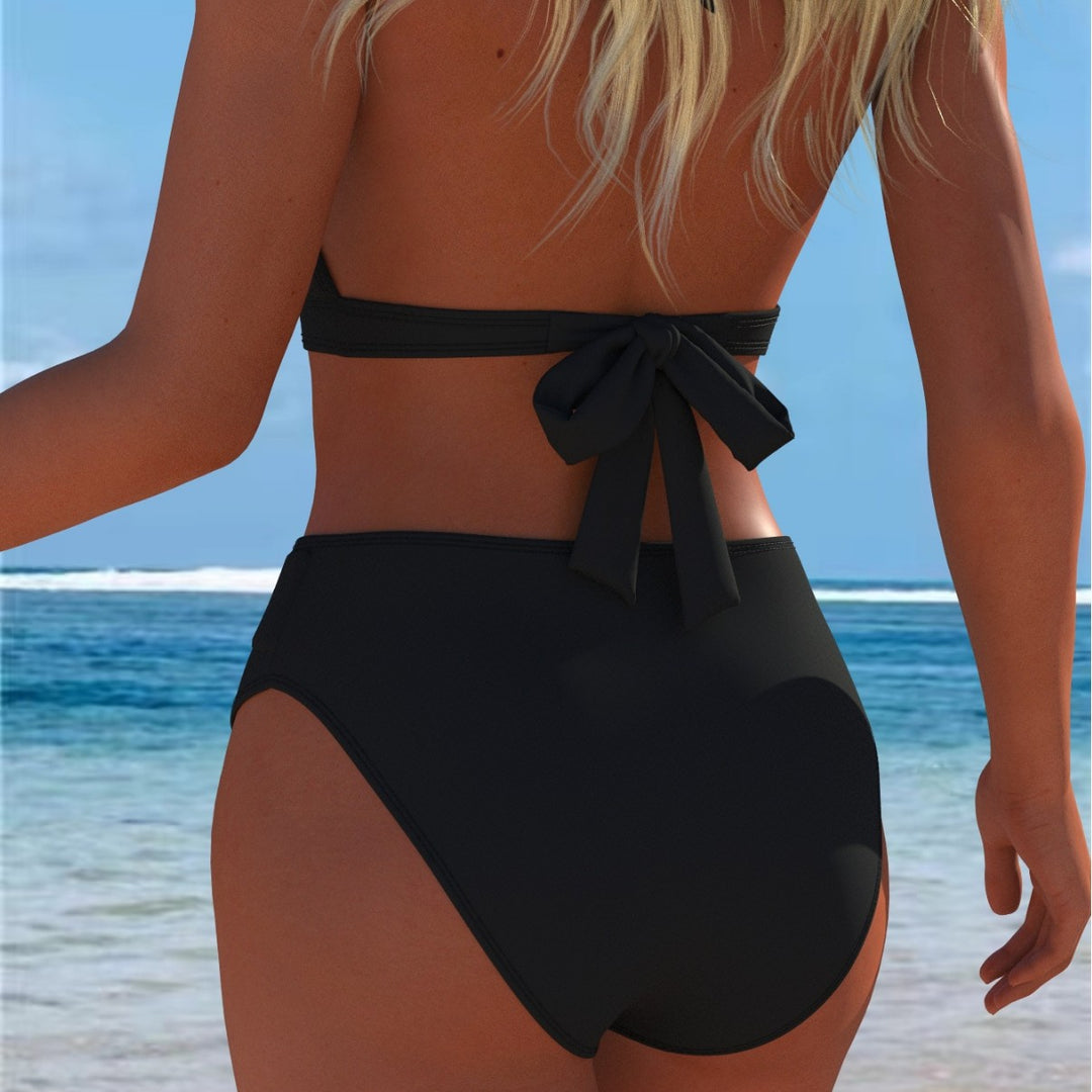 Damen Bikini med lyxigt marmor mönster och eleganta detaljer Mirla-Eva Jonsson