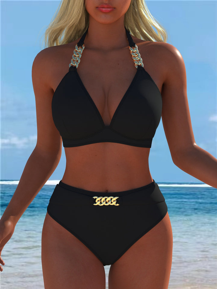 Damen Bikini med lyxigt marmor mönster och eleganta detaljer Mirla-Eva Jonsson