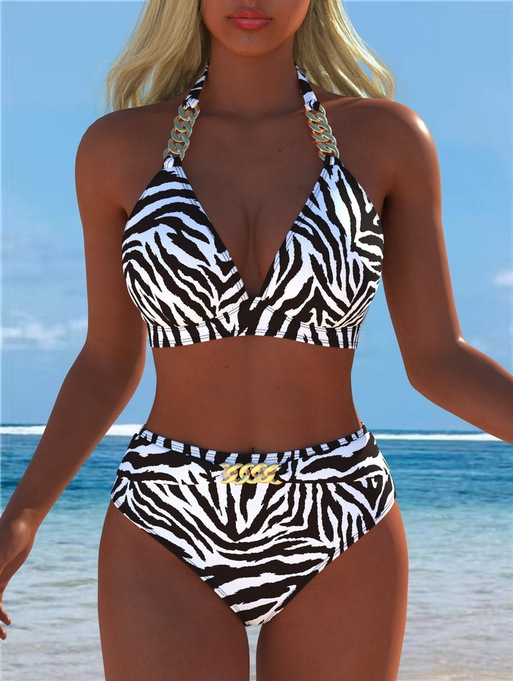 Damen Bikini med lyxigt marmor mönster och eleganta detaljer Mirla-Eva Jonsson