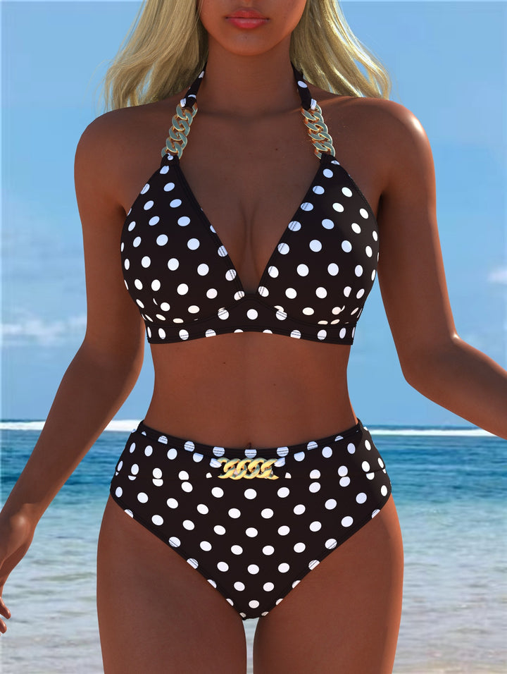 Damen Bikini med lyxigt marmor mönster och eleganta detaljer Mirla-Eva Jonsson