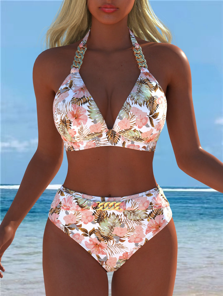 Damen Bikini med lyxigt marmor mönster och eleganta detaljer Mirla-Eva Jonsson