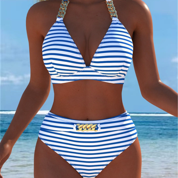 Damen Bikini med lyxigt marmor mönster och eleganta detaljer Mirla-Eva Jonsson