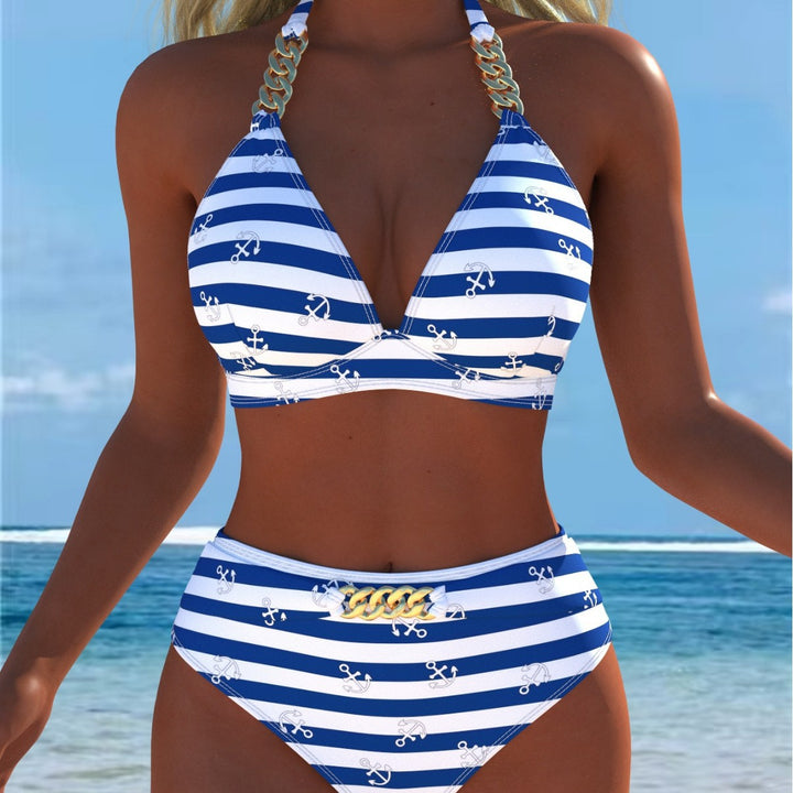 Damen Bikini med lyxigt marmor mönster och eleganta detaljer Mirla-Eva Jonsson