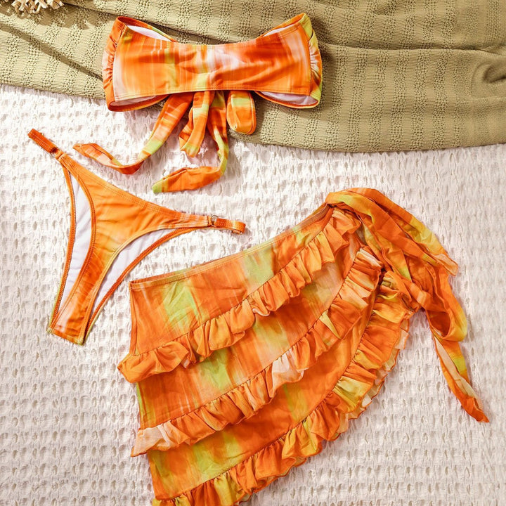 Damen Bikini-set med avslappnad wrapkjol Mirla-Eva Jonsson