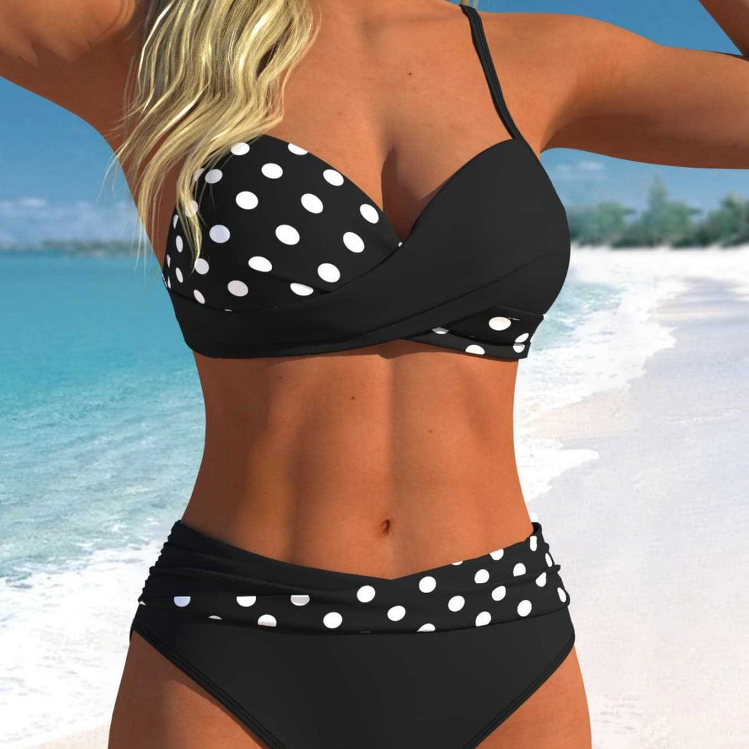 Damen Bikini-set med crop-top och hög midja Mirla-Eva Jonsson