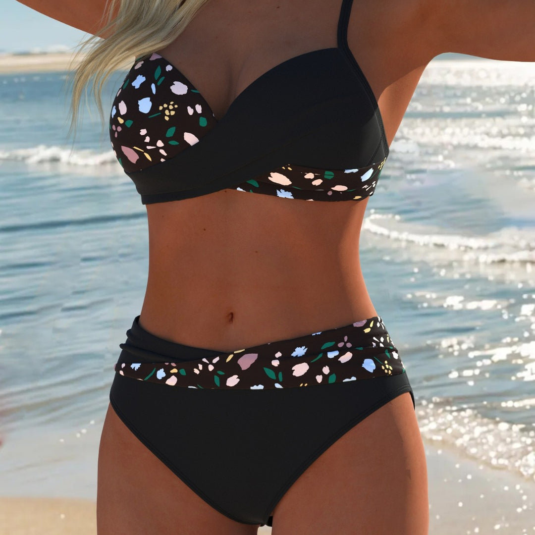 Damen Bikini-set med elegant balconette-overdel och hög midjeskärning Mirla-Eva Jonsson