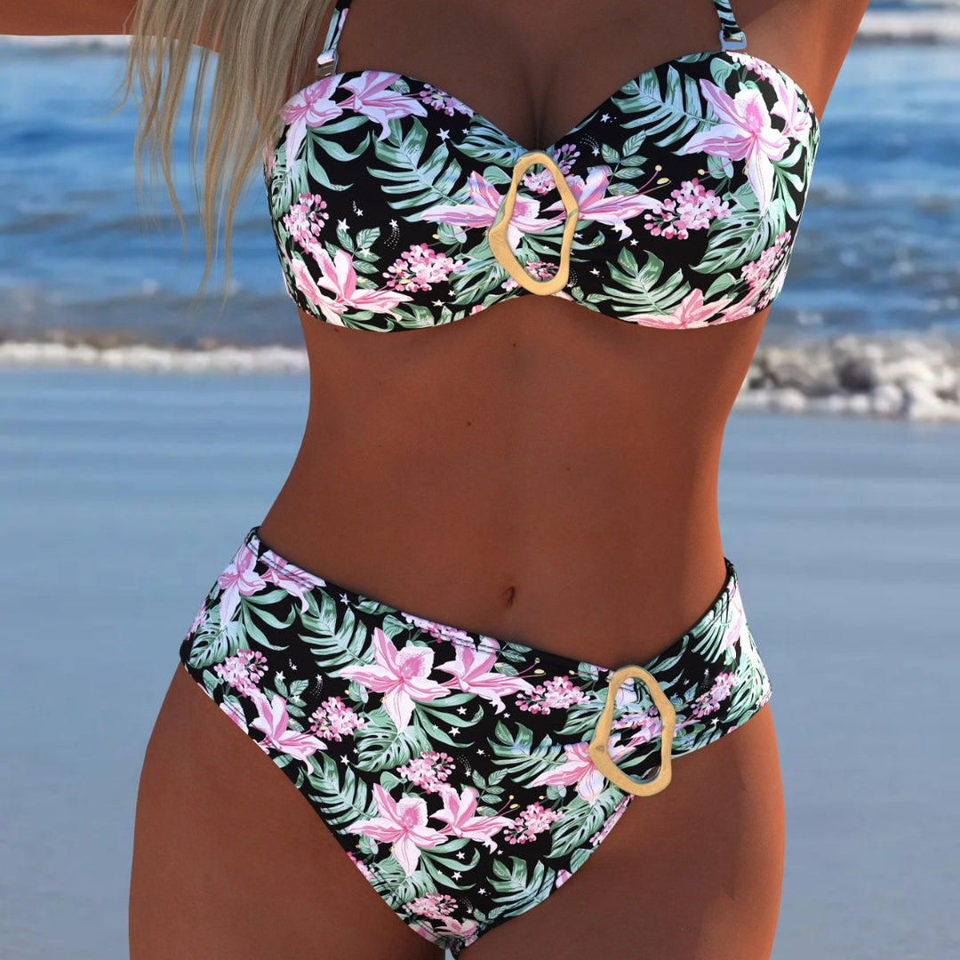 Damen Bikini-set med elegant balconette-överdel och högt skurna trosor Mirla-Eva Jonsson