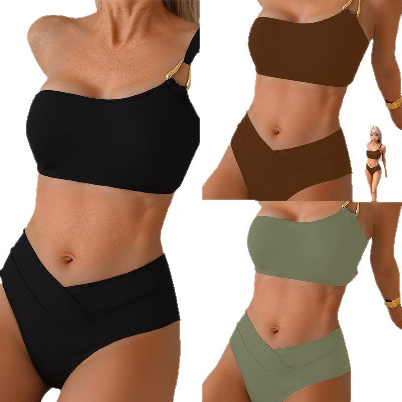Damen Bikini-set med justerbar överdel och hög midja Mirla-Eva Jonsson