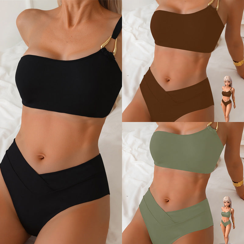 Damen Bikini-set med justerbar överdel och hög midja Mirla-Eva Jonsson