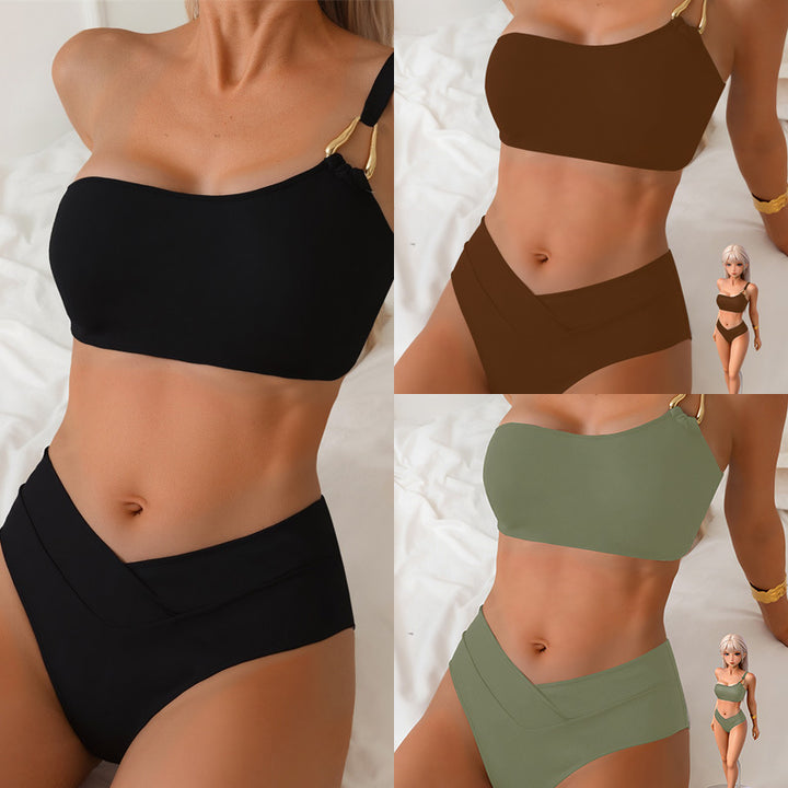 Damen Bikini-set med justerbar överdel och hög midja Mirla-Eva Jonsson
