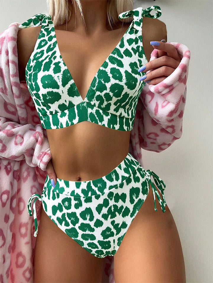 Damen Bikini-set med justerbara axelband och hög midja Mirla-Eva Jonsson