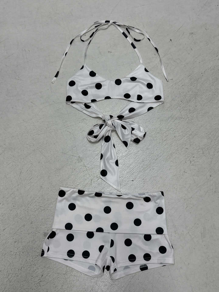 Damen Bikini-set med mångsidiga banden och trendy prickmönster Mirla-Eva Jonsson