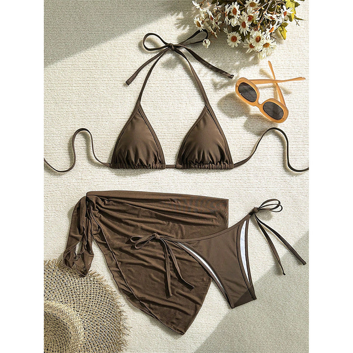 Damen Bikini-set med smart invecklad kjol och justerbara axelband Mirla-Eva Jonsson