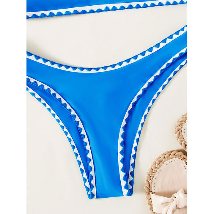 Damen Bikini-set med sofistikerad geometrisk skärning och justerbara band Mirla-Eva Jonsson