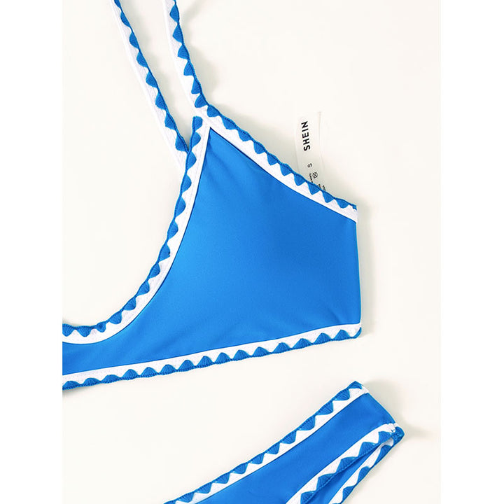 Damen Bikini-set med sofistikerad geometrisk skärning och justerbara band Mirla-Eva Jonsson