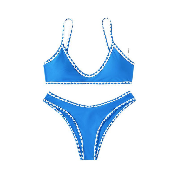 Damen Bikini-set med sofistikerad geometrisk skärning och justerbara band Mirla-Eva Jonsson