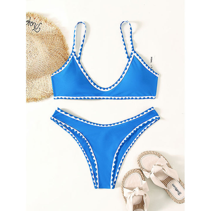 Damen Bikini-set med sofistikerad geometrisk skärning och justerbara band Mirla-Eva Jonsson