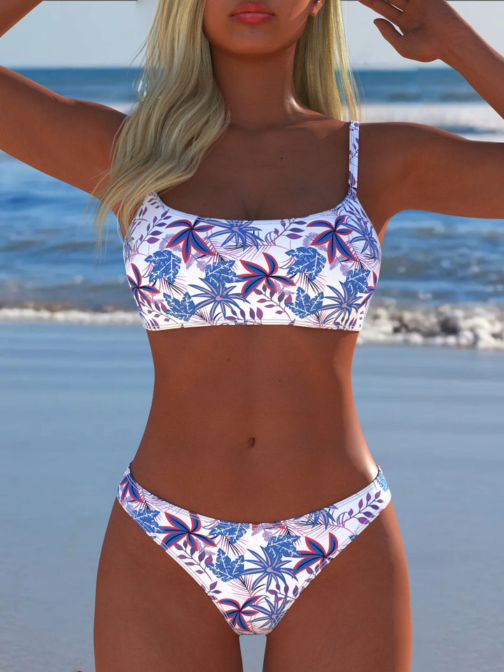 Damen Bikini-set med trendigt blommönster och breda band Mirla-Eva Jonsson