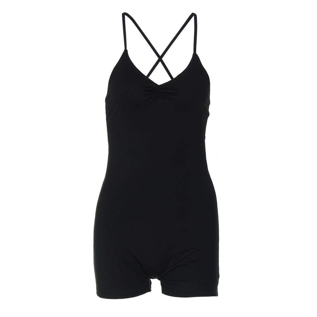 Damen Bodycon Jumpsuit mit gekreuztem Träger Mirla-Eva Jonsson