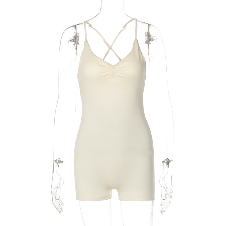 Damen Bodycon Jumpsuit mit gekreuztem Träger Mirla-Eva Jonsson
