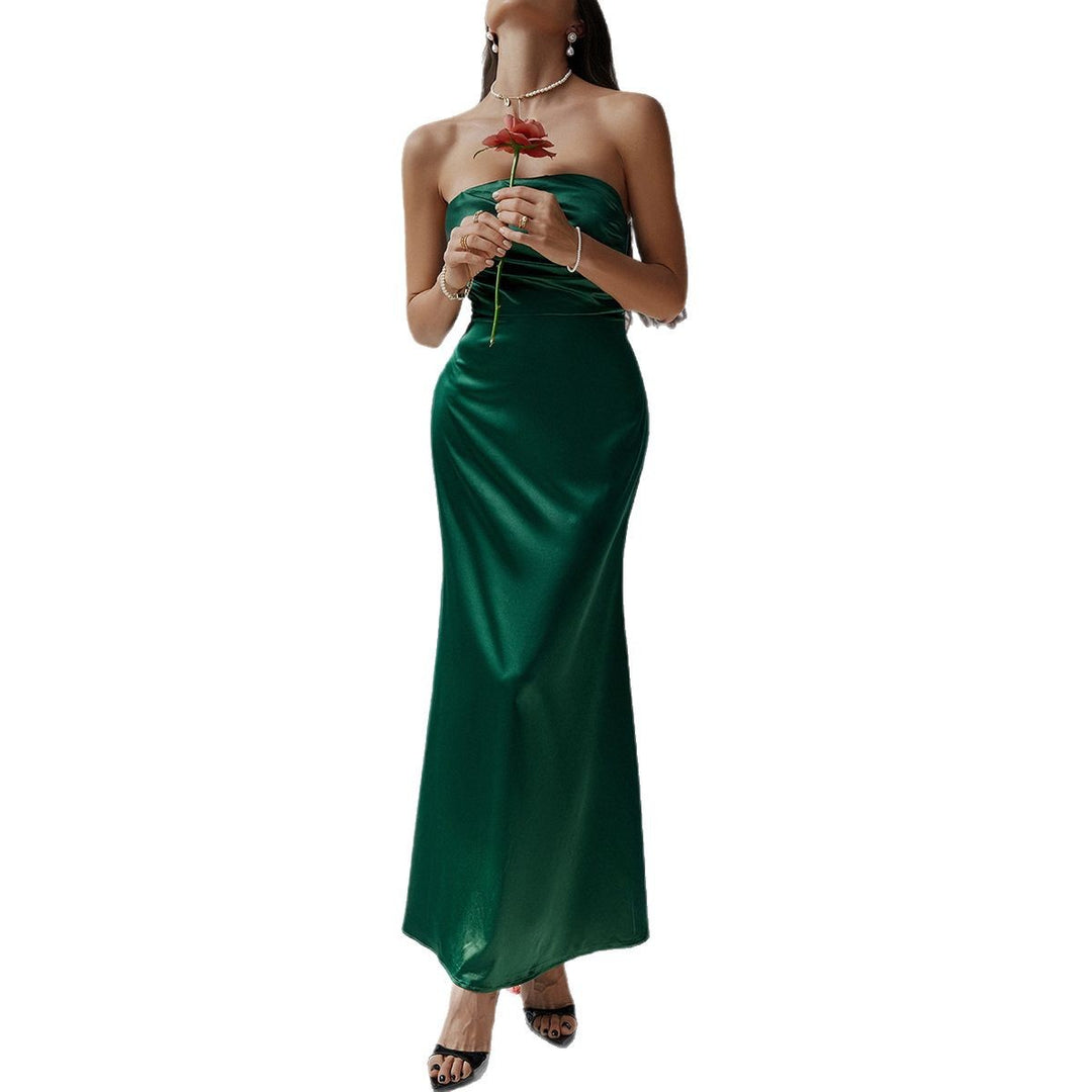 Damen Bustier Maxiklänning med elegant snitt och flödande material Mirla-Eva Jonsson