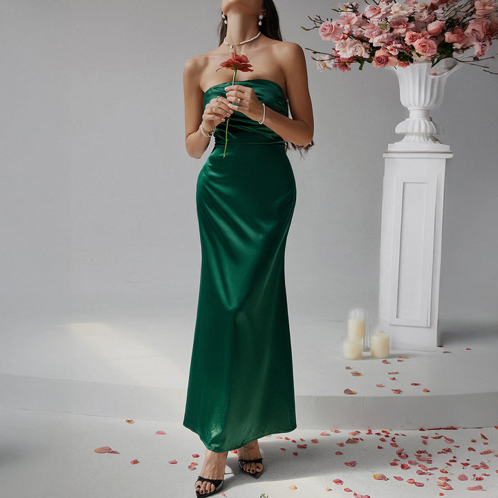 Damen Bustier Maxiklänning med elegant snitt och flödande material Mirla-Eva Jonsson