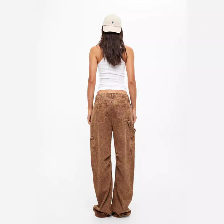 Damen Cargo-Jeans i avslappnad stil med praktiska fickor Mirla-Eva Jonsson