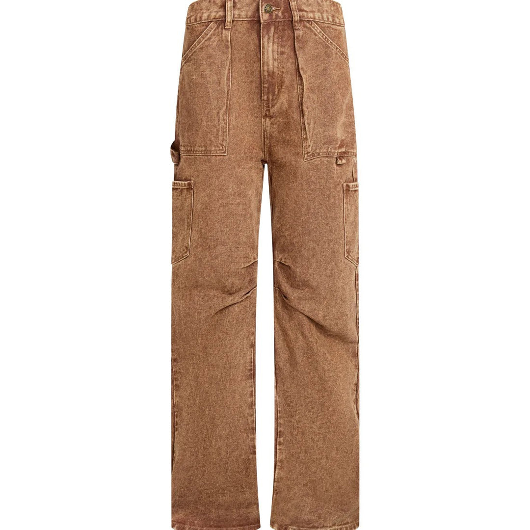 Damen Cargo-Jeans i avslappnad stil med praktiska fickor Mirla-Eva Jonsson