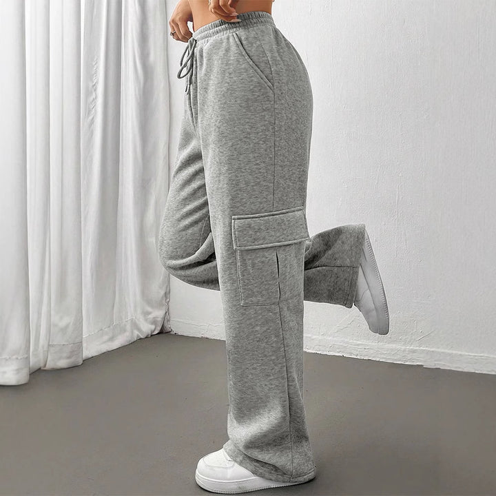 Damen Cargo-byxa med elastisk midja och sidofickor Mirla-Eva Jonsson
