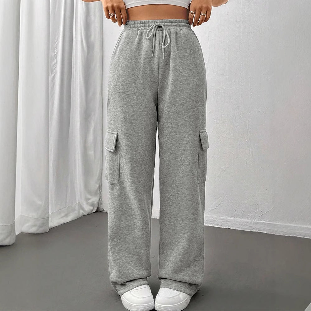 Damen Cargo-byxa med elastisk midja och sidofickor Mirla-Eva Jonsson