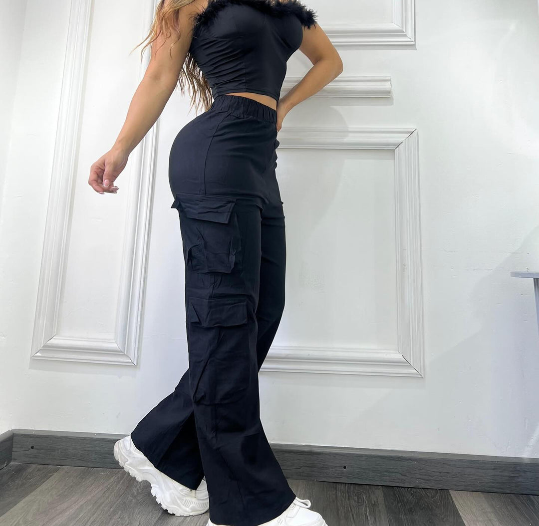 Damen Cargo-byxor med sidofickor Mirla-Eva Jonsson
