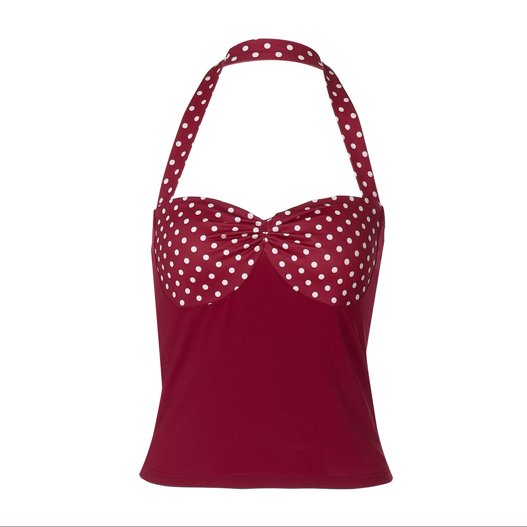 Damen Charmantes Spaghetti-top med prickar Mirla-Eva Jonsson
