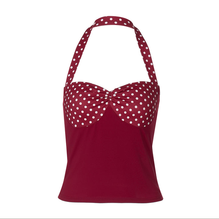Damen Charmantes Spaghetti-top med prickar Mirla-Eva Jonsson