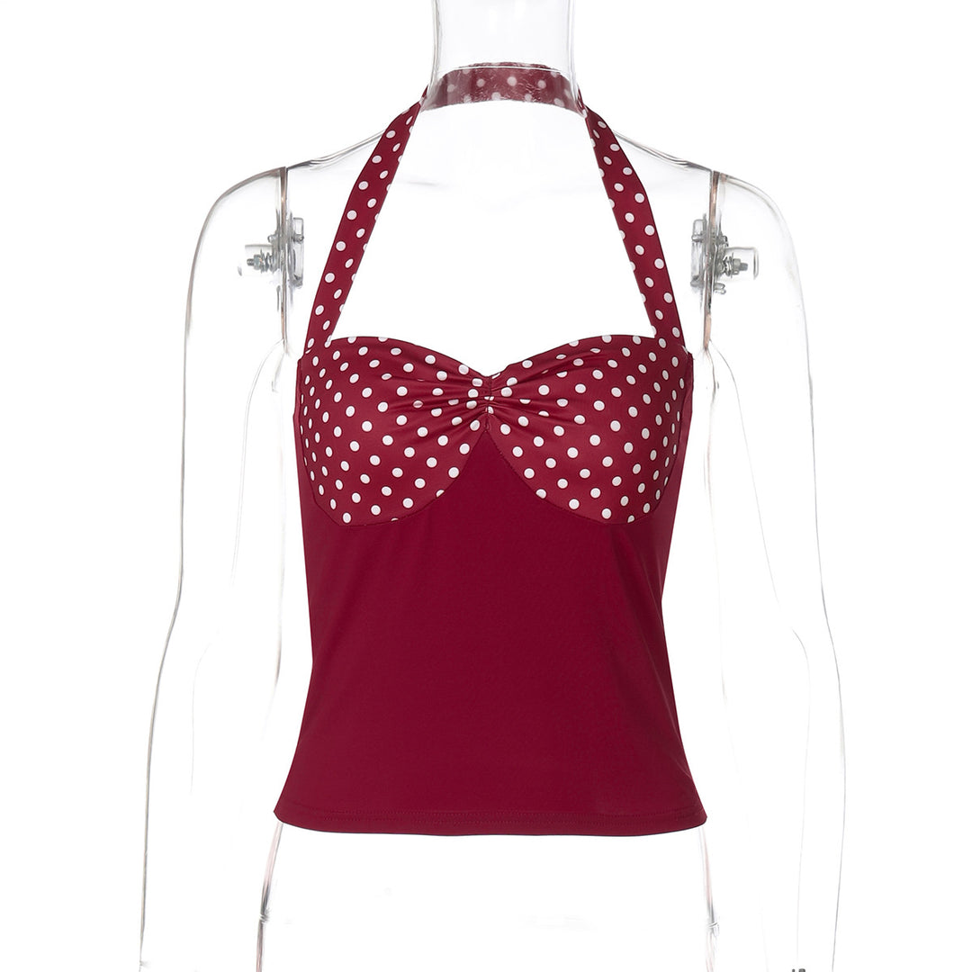 Damen Charmantes Spaghetti-top med prickar Mirla-Eva Jonsson