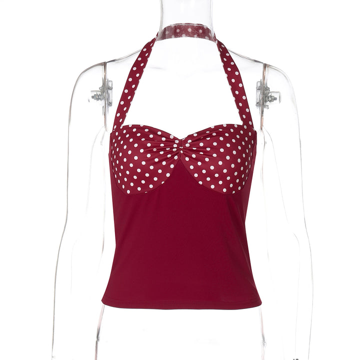 Damen Charmantes Spaghetti-top med prickar Mirla-Eva Jonsson
