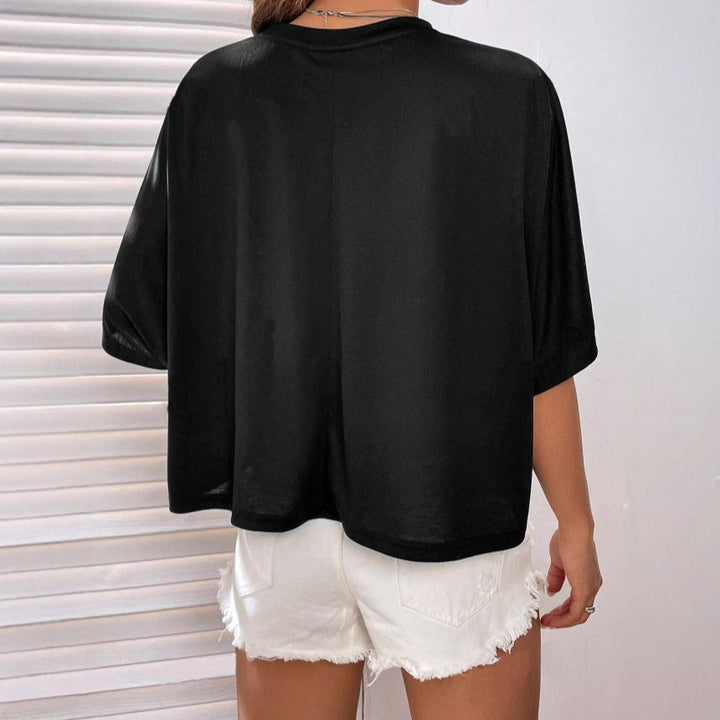 Damen Crop-Top med vid passform Mirla-Eva Jonsson