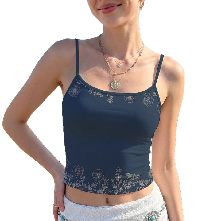 Damen Crop Top mit floralem Druck Mirla-Eva Jonsson