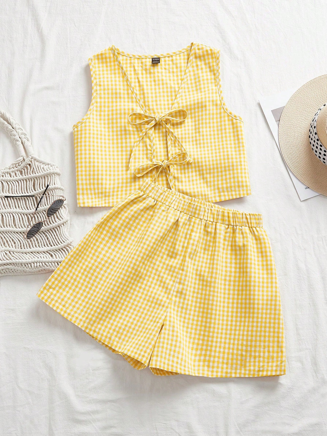 Damen Crop-Top och Shorts Set Mirla-Eva Jonsson