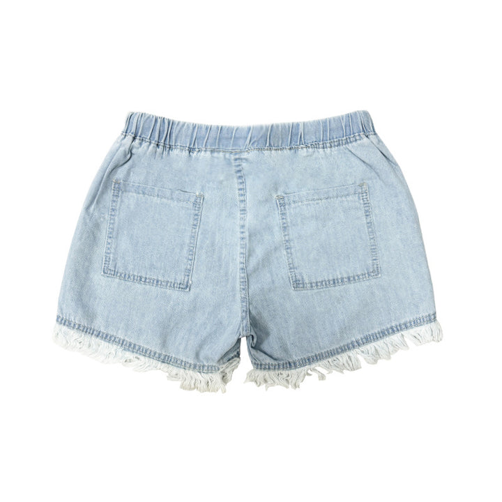 Damen Denim-Shorts med kreativa fickor Mirla-Eva Jonsson