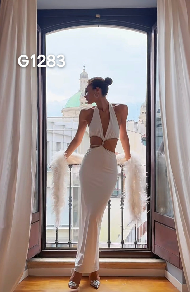 Damen Elegant Corsage-Blus med transparenta ärmar Mirla-Eva Jonsson