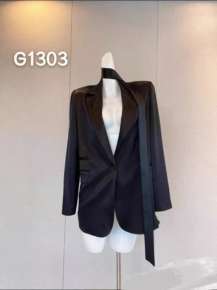 Damen Elegant Corsage-Blus med transparenta ärmar Mirla-Eva Jonsson
