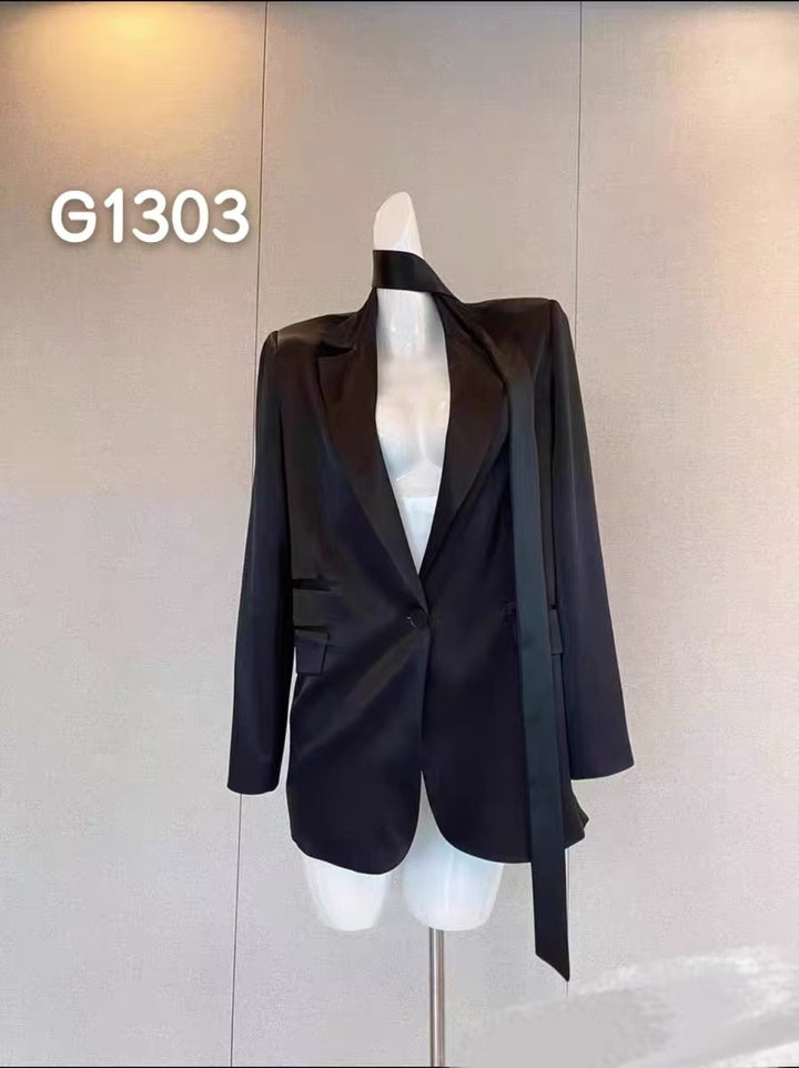 Damen Elegant Corsage-Blus med transparenta ärmar Mirla-Eva Jonsson