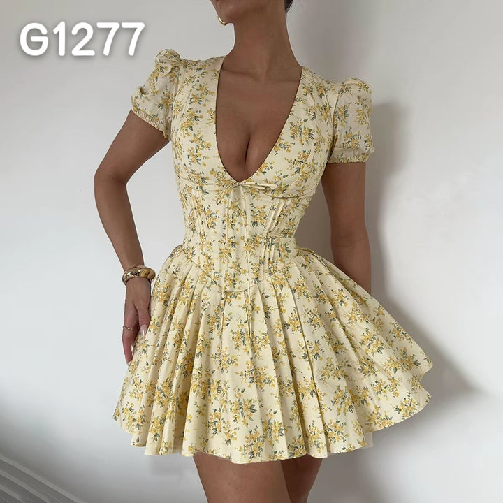 Damen Elegant Corsage-Blus med transparenta ärmar Mirla-Eva Jonsson