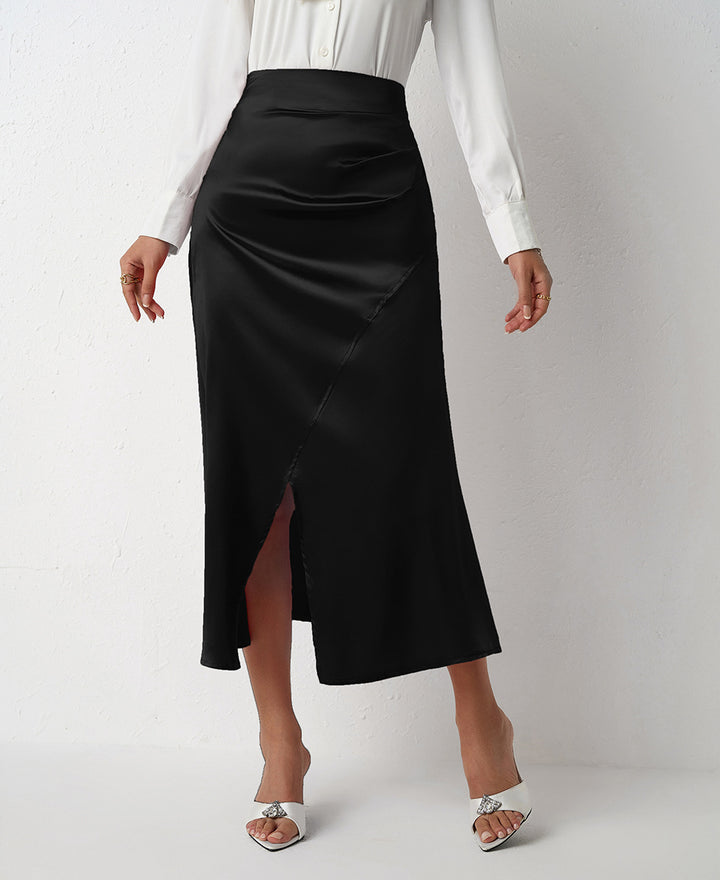 Damen Elegant Cut Maxi Skirt with High Slit Mirla-Eva Jonsson