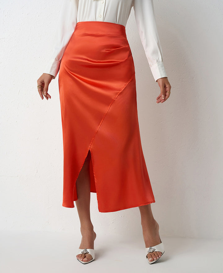 Damen Elegant Cut Maxi Skirt with High Slit Mirla-Eva Jonsson