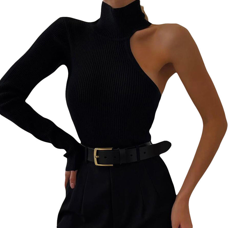 Damen Elegant Enarms Bodysuit med Ståkrage Mirla-Eva Jonsson