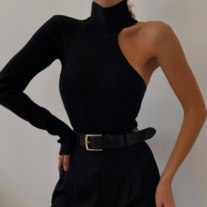 Damen Elegant Enarms Bodysuit med Ståkrage Mirla-Eva Jonsson